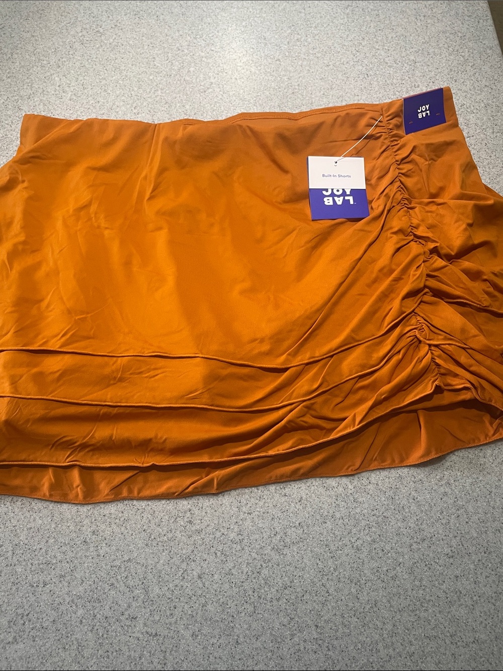 JoyLab Orange Ruched skirt